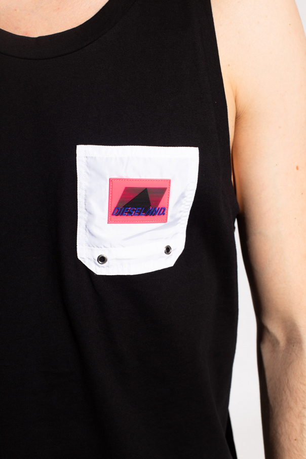 Diesel Tank top with logo Men's Clothing Vitkac